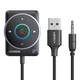 Автомобільний Bluetooth-ресивер Ugreen CM723 AUX 3.5 мм Bluetooth 5.4 1.5 м з мікрофоном, RGB Чорний (35002) - зображення 1