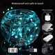 Гірлянда USB Bluetooth RGB IP44 керування телефоном через додаток нитка Роса різнокольорова 10 м (АРР LED Lamp) - зображення 5
