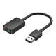 Внешняя звуковая карта Vention USB 2.0 - 2x3.5 мм 0.15 м с шумоподавлением Черный (CDYB0) - изображение 1