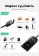 Внешняя звуковая карта Ugreen CM129 USB - 3.5 мм 15 см регулятор громкости, TRRS, 3 порта Черный (40964) - изображение 7