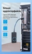 Внешняя звуковая карта Vention USB 2.0 - 3.5 мм 3 порта, регулятор громкости 1 м Black (CDRBF) - изображение 5