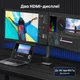 Хаб Ugreen CM498 6 в 1 USB-C 2x HDMI 8K 30Hz USB 3.0 PD 100W 20 см Сірий (15852) - зображення 9