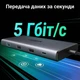 USB-хаб Ugreen CM639 10-в-1 Type-C 2x HDMI 8K 30Hz / 4K 60Hz PD 100W RJ-45 USB 3.0 SD/TF Темно-серый (15534) - изображение 5