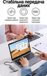 USB-хаб Ugreen CM480 USB-C > 2xUSB-C + 2xUSB-A 3.2 Gen 2 10 Гбіт/с OTG 25 см Темно-сірий (30758) - зображення 3