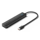 USB-хаб Vention Type-C 5-в-1 USB 3.2 Gen 2 10 Гбіт/с 2xUSB-C + 2xUSB-A 0.15 м Black (CHYBB) - зображення 1