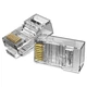 Конектор Vention Cat.6 UTP RJ45 50 шт 23-26AWG позолочені тризубі контакти Прозорий (IDDR0-50) - зображення 1