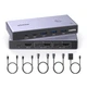 KVM-перемикач Ugreen CM692 HDMI 2.1 2 ПК - 1 монітор 8K 60Hz 4K 144Hz 3xUSB-A + 1xUSB-C 3.0 Сірий (25961) - зображення 1
