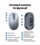 Мышь беспроводная Ugreen M556 2.4 ГГц 4000 DPI 6 кнопок Бесшумная Серый (35900) - изображение 5