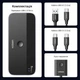 Перемикач USB Ugreen CM687 для 2 ПК на 4 пристрої 3xUSB-A + 1xUSB-C USB 3.0 5 Гбіт/с з пультом Чорний (25098) - зображення 5