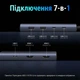 USB-хаб Ugreen CM498 7-в-1 USB-C > 2xHDMI / 2xUSB-A / 2xUSB-C 3.2 PD 100W 4K 60Hz Сірий (45379) - зображення 3