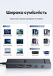 USB-C хаб Ugreen Revodok CM818 6-в-1 HDMI 4K 60Гц PD 100W 2xUSB-A 2xUSB-C 3.2 10 Гбіт/с 20 см Сірий (45363) - зображення 12