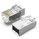 Конектор RJ45 Vention Cat.6A FTP 8P8C 100 шт, отвір 1.1 мм, зі вставкою Сріблястий (IDLR0-100) - зображення 1