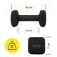 Гантели виниловые Cornix Square 2 x 2 кг XR-0407 Black - изображение 2