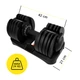 Гантеля з регульованою вагою Cornix 2.5-24 кг XR-0405 Black - зображення 8