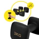 Гантели виниловые Cornix Square 2 x 3 кг XR-0408 Black - изображение 4