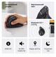 Мышь беспроводная вертикальная Ugreen MU008 Bluetooth 5.0 / 2.4 ГГц 4000 DPI бесшумная Черная (25444) - изображение 8