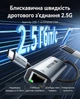 Сетевой адаптер Vention USB-C - Ethernet RJ45 2.5 Гбит/с 0.15 м Серый (CFTHB) - изображение 2