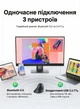 Мышь беспроводная вертикальная Ugreen MU008 Bluetooth 5.0 / 2.4 ГГц 4000 DPI бесшумная Черная (25444) - изображение 15