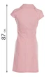 Жіноча сукня із защипами та коротким рукавом LadyLike 48 Рожевий (ll2204320011427) - зображення 3