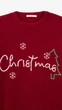 Светр з принтом для дівчинки Erceylan LN25204 Christmas 152 см Червоний shop (2000999324536) - зображення 2