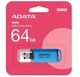Флеш накопичувач USB 64Gb ADATA C906, Blue, USB 2.0 (AC906-64G-RWB) - зображення 7