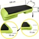 Степ-платформа 3-ступенчатая Cornix Pro 109 х 41 х 10-20 см XR-0401 Green/Black - изображение 7