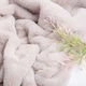 Ткань искусственный мех Кролик Крош 150 см 380 гр/м2, для одежды, шуб, жилетов и интерьерного декора серый беж - изображение 4