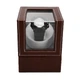 Скринька для підзаводу годинника Віндер тайммувер Watch Winder (Коричневий з сірим) - зображення 5