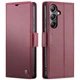 Чехол-книжка CaseMe из нубука для Samsung A05s Бордовый - изображение 1