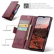 Чехол-книжка CaseMe из нубука для Samsung A05s Бордовый - изображение 3