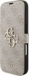 Etui z klapką Guess Book 4G Metal Logo do Apple iPhone 17 Pro Sand (GUBKP17L4GMGPI) - obraz 2