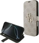 Etui z klapką Guess Book 4G Metal Logo do Apple iPhone 17 Pro Sand (GUBKP17L4GMGPI) - obraz 6