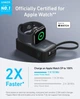 Портативний акумулятор з бездротовою зарядкою Anker MagGo Power Bank 10000mAh 35W Power Bank for Apple Watch - Black Stone (A1657011) - зображення 4