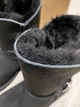 Жіночі уггі Середні Чорні Замшеві з Гудзиком Зваровскі UGG Medium Black Suede Button Svarovsky (38, чорний) - зображення 8