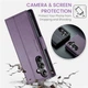 Чехол-книжка CaseMe из нубука для Samsung A05s Фиолетовый - изображение 10