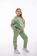 Дитячий спортивний утеплений костюм Kindamor Warm Autumn Olive для дівчинки, фліс 152 см оливковий - зображення 3