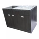 Пластикова тумба з покриттям HPl 5057Bute_4513velur з кам'яною мийкою Adamant 120 см - изображение 6