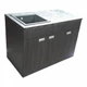 Пластикова тумба з покриттям HPl 5057Bute_4513velur з кам'яною мийкою Adamant 120 см - изображение 9