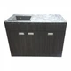 Пластикова тумба з покриттям HPl 5057Bute_4513velur з кам'яною мийкою Adamant 120 см - изображение 10