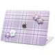 Чехол HardShell Textile Flowers для Macbook Air 13.6 M2/M3 Lilac - изображение 1