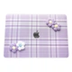 Чехол HardShell Textile Flowers для Macbook Air 13.6 M2/M3 Lilac - изображение 2