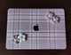 Чехол HardShell Textile Flowers для Macbook Air 13.6 M2/M3 Lilac - изображение 8