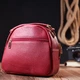 Стильная женская кожаная сумка Vintage 20689 Красная - изображение 7