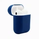 Чехол-накладка Silicone case Slim для AirPods Dark Blue (28) темно синий - изображение 2