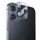Защитное стекло на камеру для iPhone 12 прозрачное с ободком - изображение 3