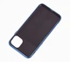 Чехол стеклянный Glass case для IPhone 11 (13) Shiny Blue ярко синий - изображение 3