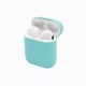 Чехол-накладка Silicone case Slim для AirPods Sea Blue (02) бирюзовый - изображение 2