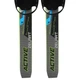 Лыжи беговые детские в комплекте с палками Zelart 0881-90B Grey-Blue-Neon Green - изображение 4