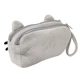 Плюшевый пенал-косметичка Pusheen LITZY ▸ котик, 2 отделения, 210×130 мм ▸ серый - изображение 4