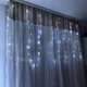 Гірлянда штора світлодіодна LED 3x1 м, новорічна декоративна гірлянда з USB живленням та 8 режимами освітлення для дому, вікон, інтер’єру та святкового оформлення, холодне біле світло, SP-7907 - зображення 10